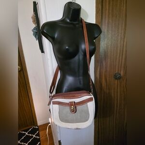 Elegant Brown and Gray Women's Bag